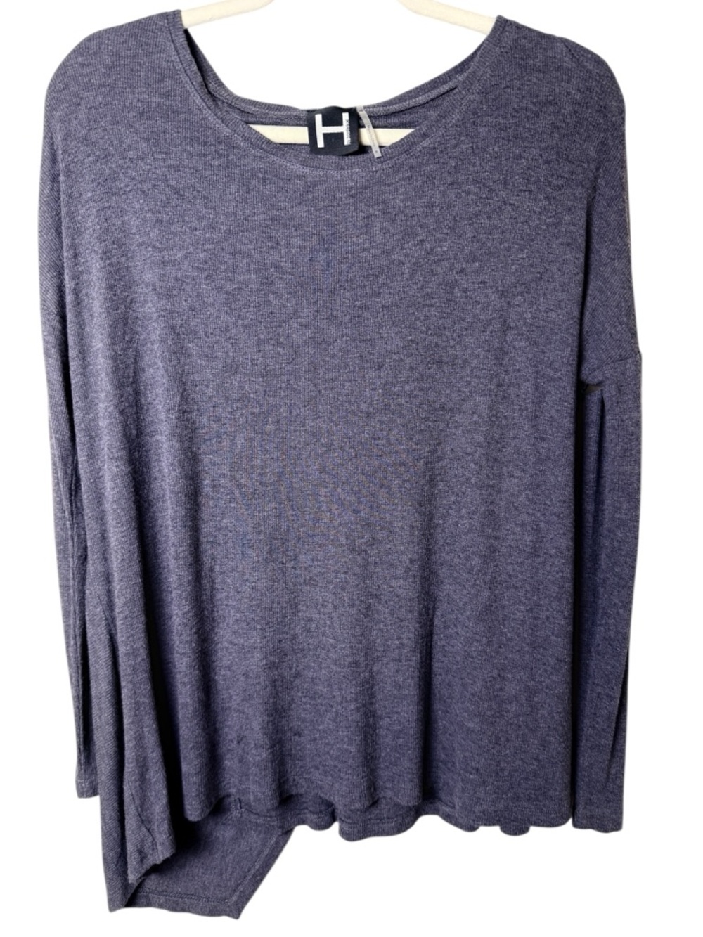 H by bordeaux Medium Grey Long Sleeve Top